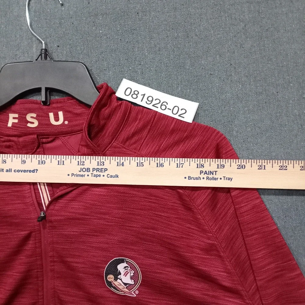 Levelwear FSU Florida State Seminoles 1/4 Zip Pullover Mens XXL Garnet Heather